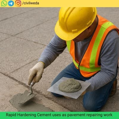 Advantages of Rapid Hardening Cement (RHC)
