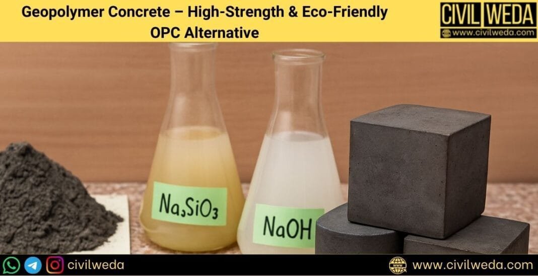 Geopolymer Concrete – Fly ash, sodium silicate (Na₂SiO₃), sodium hydroxide (NaOH), and concrete cubes as an eco-friendly OPC alternative – Civil Weda