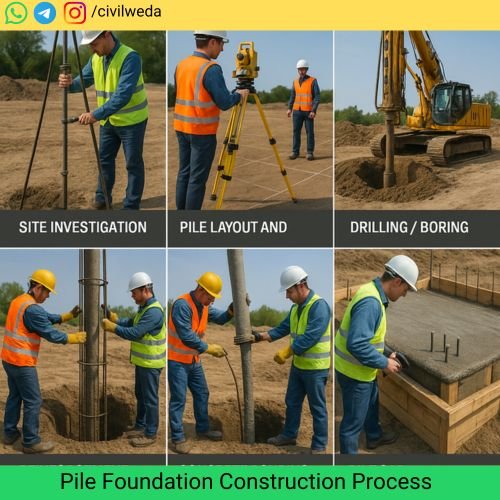 Pile Foundation Construction Process