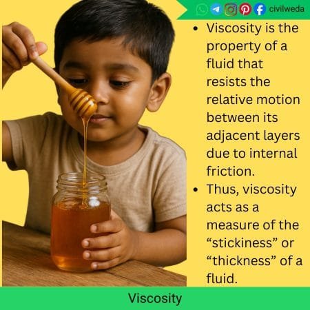 Child pouring honey to demonstrate viscosity and internal friction in fluids